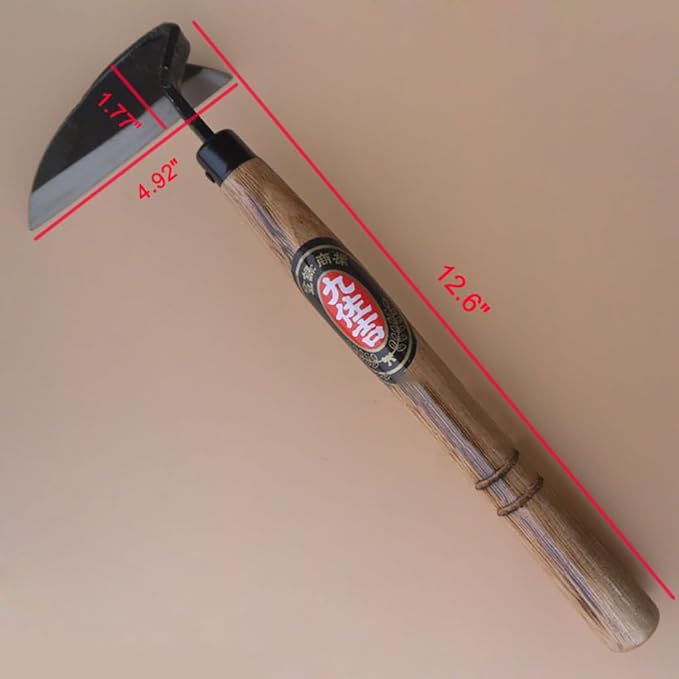 Japanese Weeding Tool Weed Puller Tool Japanese Weeding Sickle Nejiri Kama Garden Hoe Weeding Tool Weed Remover Tool Manual Weeder Gardening Hand Tools