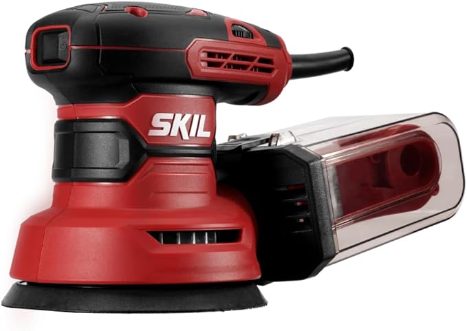 SKIL 5” Random Orbital Sander with Cyclonic Dust Box & 3pc Sanding Sheet - SR211601,Multicolor,(Pack of 4)