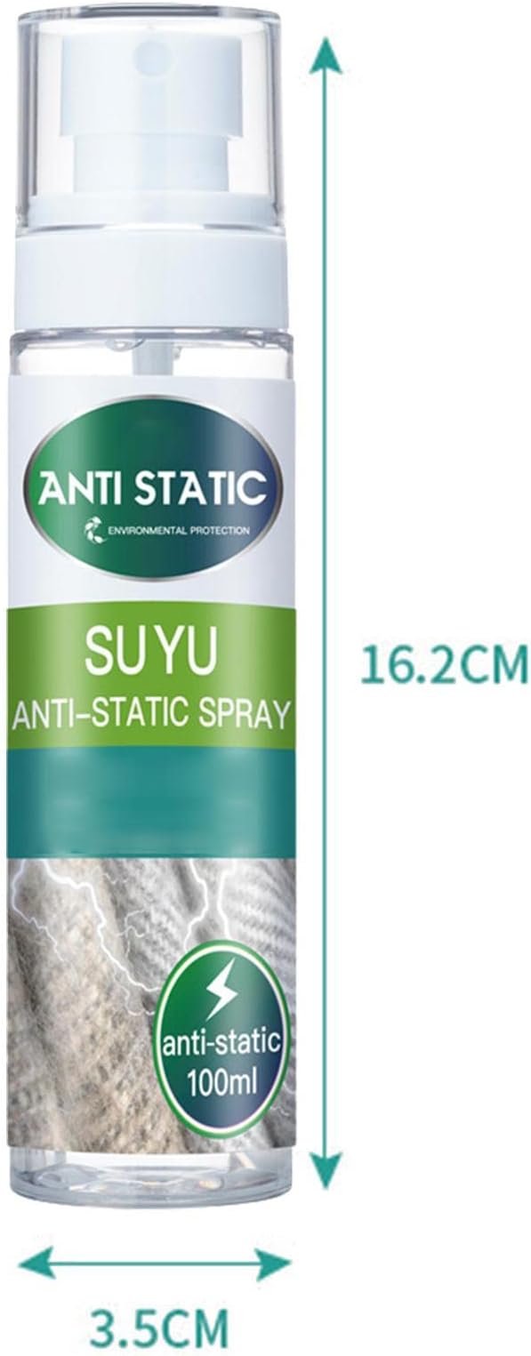 Natural Anti-Static Remover, Multi-Purpose Anti-Static Spray Dustproof Travel Size Anti-Static Spray for Clothes at Home Travel