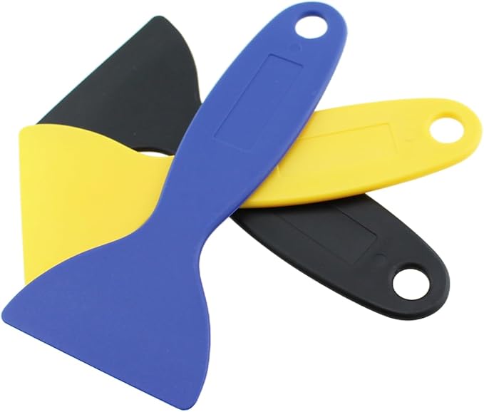 RLECS 15PCS High Toughness Environmentally Friendly Plastic Scraper 134x60mm Bubble Remover Sticker Installation Tools Cell Phone Film Squeegee