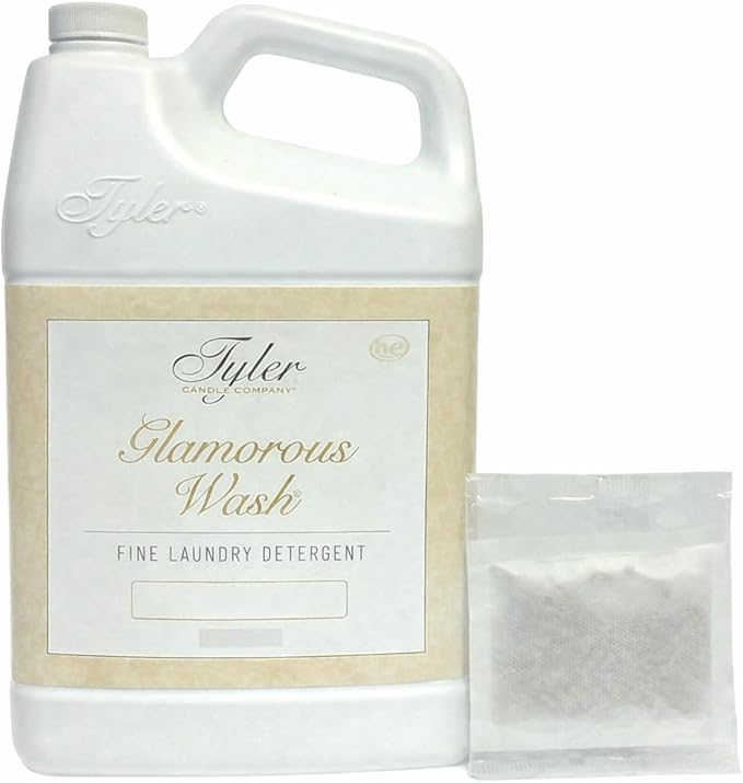 Tyler Candle Wash Laundry Detergent - High Maintenance 128 Fl oz/with Dryer Sachet Single Pouch xl