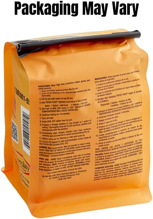 Fryer Puck 401304001 4oz Deep Fryer Cleaner Tablets (5 Tabs/Box)