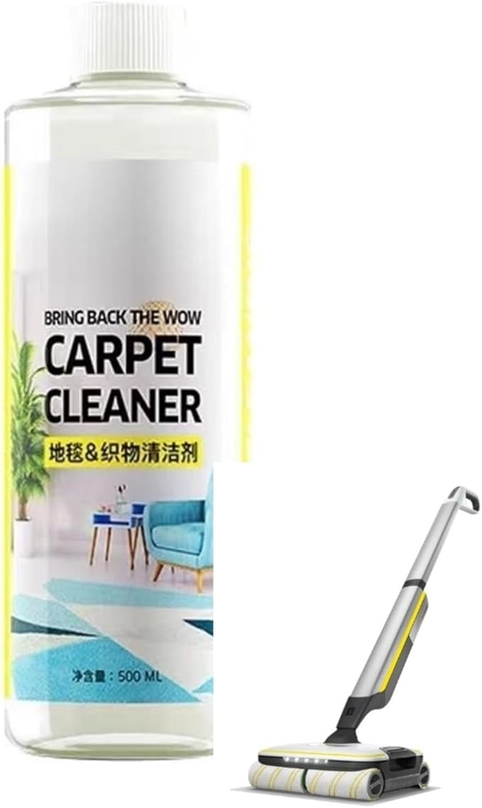 Fabric Fabric Sofa Carpet Curtain Cleaner。Compatible For Karcher BD 50/70。Commercial Upright Vacuum Cleaners 500ml（16.9 Fl Oz）. Carpet Cleaning Solution(1pcs)