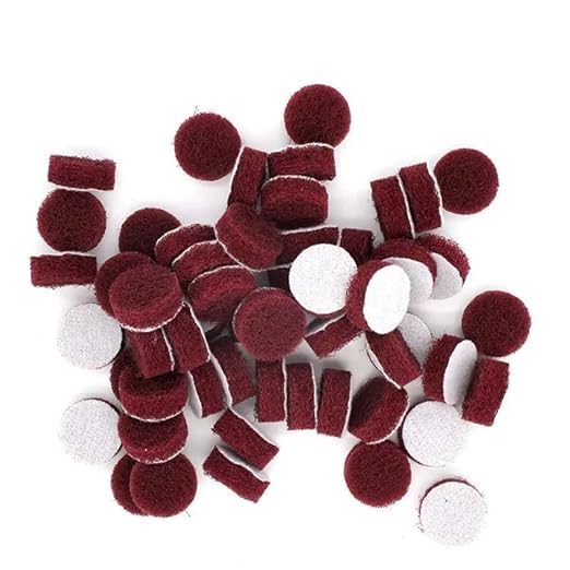 60 PCS 1 Inch 25mm 240-800 Grit Multi-Purpose Flocking Scouring Pad Duty Nylon Cloth for Polishing & Grinding,240