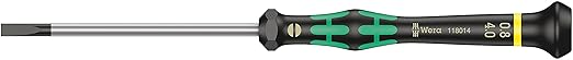 Wera 2035/6 Kraftform MicroSlotted/Phillips Electronics Screwdriver Set and Rack, 6-Piece