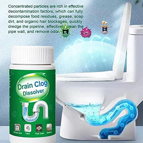 4pcs Pipe Dredge, Bubble Bombs Drain Cleaner, Powerful Sink and Drain Cleaner, Portable Powder Cleaning Tool, Super Clog Remover, Powder Agent for Kitchen Toilet Pipe Dredging