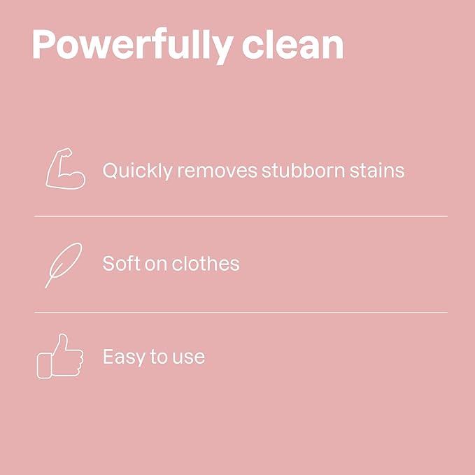 ATTITUDE Baby Laundry Stain Remover, Plant and Mineral-Based Ingredients, Vegan and Cruelty-free Household Products, Unscented, 27.1 Fl Oz