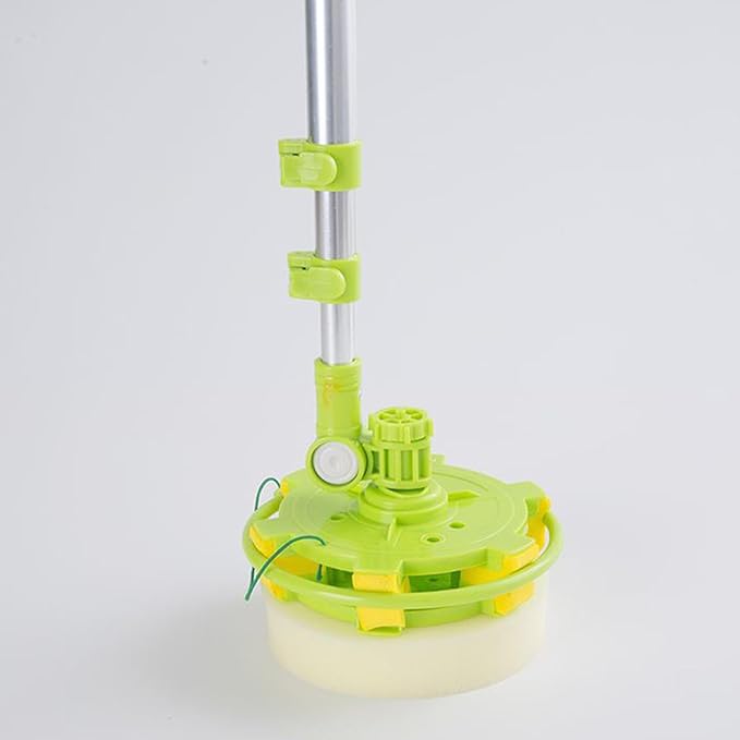 Window Cleaner Squeegee, External Window Washer U Shape Window Cleaner Window Squeegee with Long Handle for Car Windshield Tiles Wall Clean (Round Head)