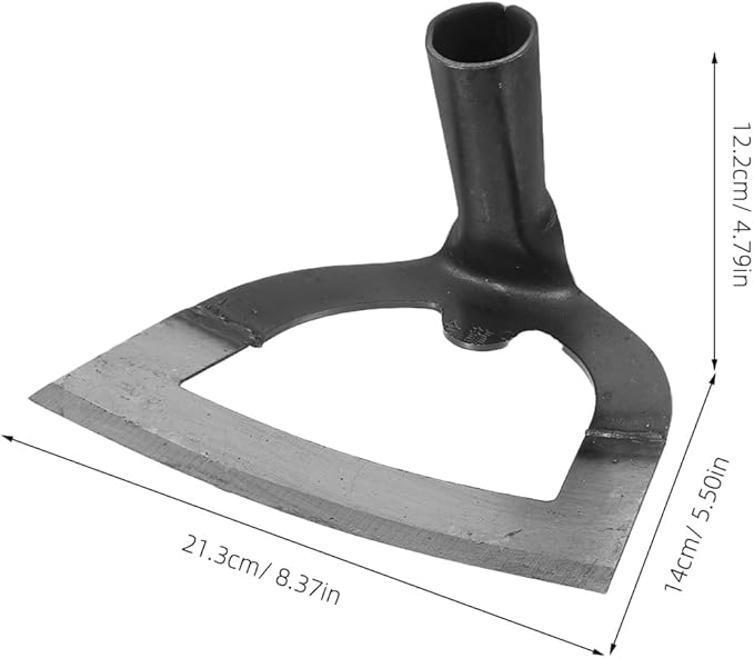 DOITOOL Hollow Garden Hoe 8.38X5.51 Inches Carbon Steel Farm Tool for Weeding Soil Loosening and Cultivating in Vegetable Gardens