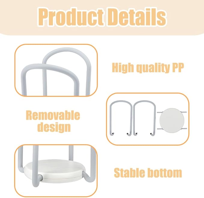 2 Pcs Bowl Rack for Kitchen Cutlery, Retractable Plastic Dish Rack, Removable Plate Holders Drain Rack, Reusable Multifunctional Plate Organizer for Stacking Bowls and Small Plates