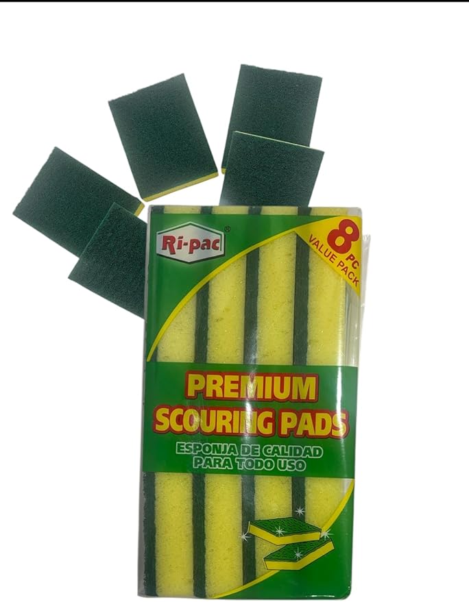 Ripac 8pc Value Pack Premium Scouring Pads, one size