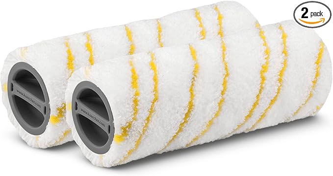 Kärcher Microfiber Multi Surface Rollers for Karcher FC3, FC5, FC7 Electric Floor Cleaners - 2 Pack