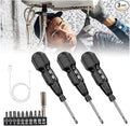 Electric Screwdriver Cordless Rechargeable Power Screwdriver Set, Portable Automatic Home Repair Tool Kit with LED Lights & USB Charging Cable for Men (3PCS)