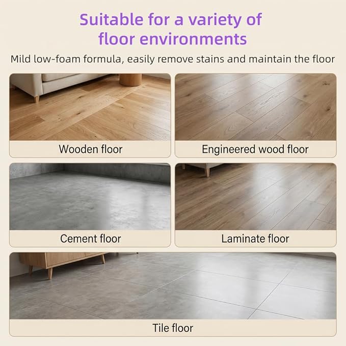 Robot Vacuum and Mop Floor Detergent Compatible For Narwal Freo Z Ultra/Freo Z10,580ml Lemon and Basil Scent Floor Cleaner.(1 Bottle)