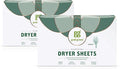 Grab Green Dryer Sheets, 160 Sheets, Vetiver Scent, Plant and Mineral Based, Compostable, Softens Fabrics, Reduces Static Cling and Wrinkles
