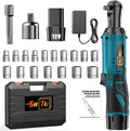 12V Wireless Ratchet Kit, Car Repair Screw and Nut Disassembly, Suitable for Home and Car Repair (Battery + Plastic Box + Accessories)
