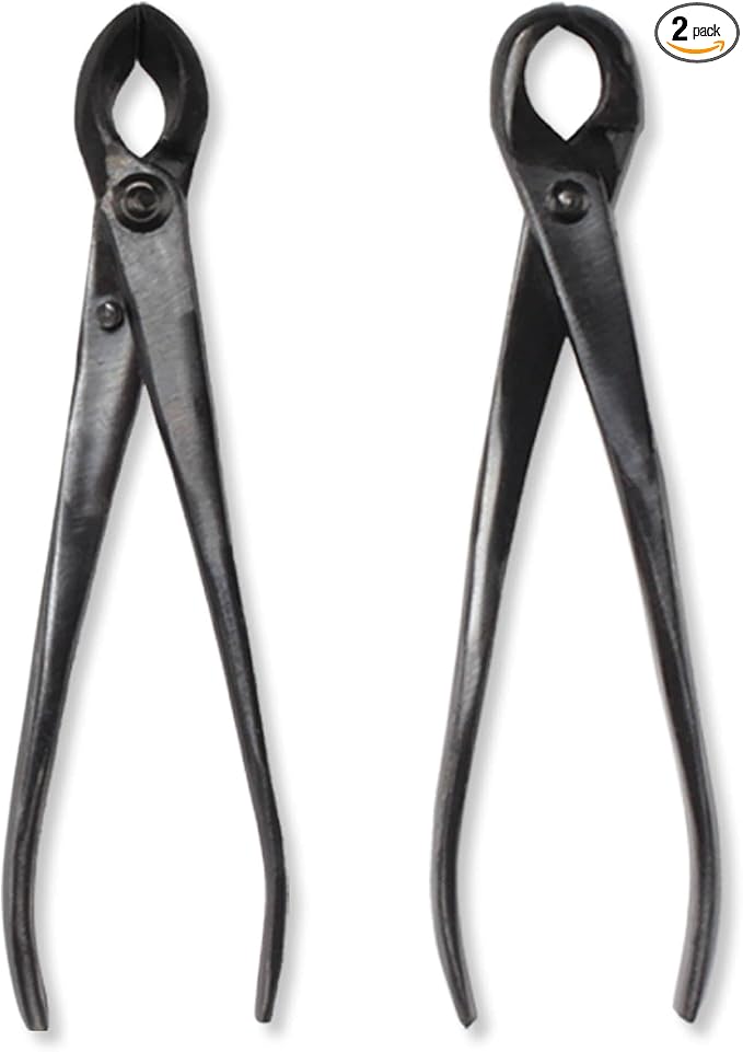 BambooMN Bonsai Tool Kit - 8" Concave Cutter & 8" Knob Cutter - 1 Set
