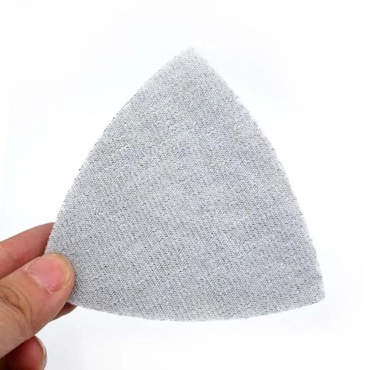 15Pcs Triangle Scouring Pad 90x90x90mm 240 to 800 Grit Heavy Nylon Cleaning Cloth Hook and Loop,800