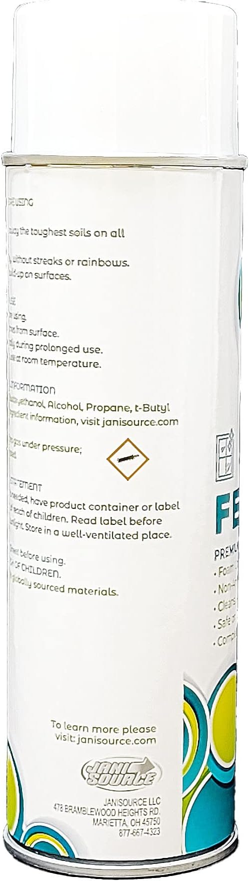 Fenestre Premium Glass Cleaner, Foaming, Aerosol, 3 pack (19 oz)