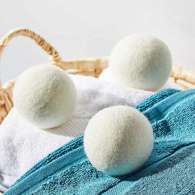 SEDLAV Wool Dryer Balls for Dryer Wool Dryer Balls - Wool Laundry Balls for Dryer, Wool Dryer Balls Laundry Reusable, Natural Reusable Fabric Softener & Wrinkle Reducer – Chemical Free (8)
