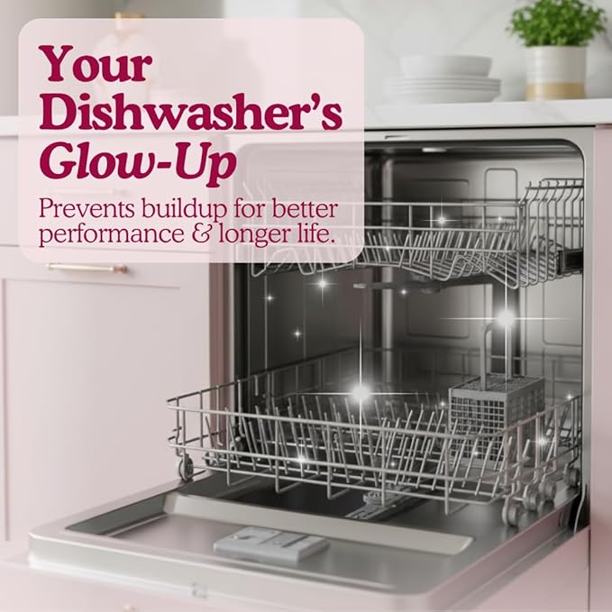 Dishwasher Cleaner And Deodorizer Tablets - Lemon Citrus Dishwasher Cleaning Tablets - Deep Cleaning Removes Limescale and Odors - Eco-friendly Dish Washer Machine Cleaner - Heavy Duty and Septic Safe