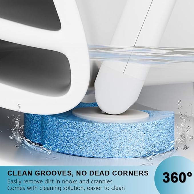 Disposable Toilet Brush with 48 Refills, ,Toilet Bowl Cleaner,Toilet Cleaning Supplies,Toilet Bowl Brush,automatic lid-opening and closing toilet brush with Holder for Bathroom Deep Cleaning & Hygiene
