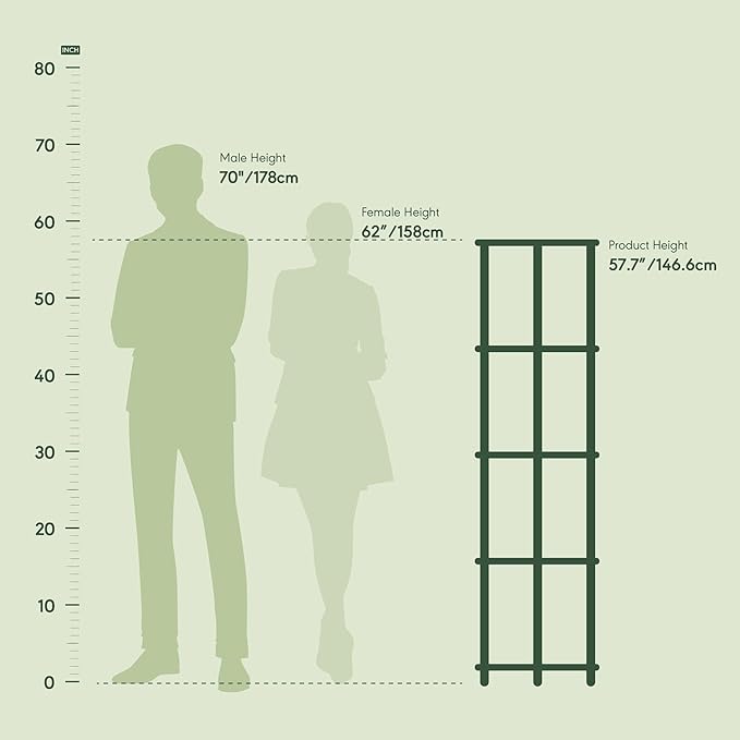 Furinno TURN-N-TUBE Corner Shelf Set of 2, 5-Tier Corner Bookshelf, Open Storage Shelves, for Organization and Storage, Living Room, Home Office, Garage, Espresso