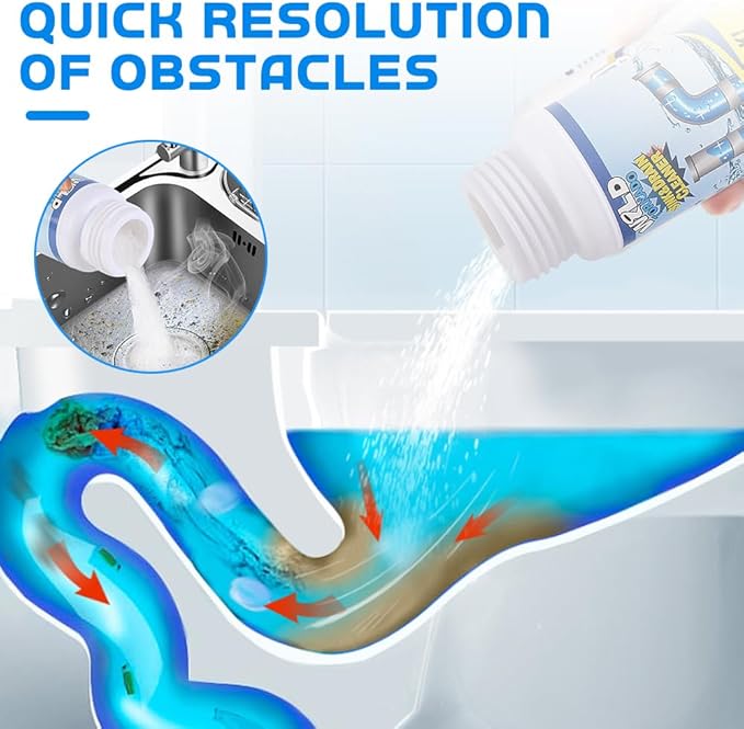 Sink Drain Cleaner, 2025 Upgraded Wild Tornado Sink and Drain Cleaner, Fast Foaming Powerful Pipe Dredging Agent, Multi-functional pipe unclogging agent, for Home Kitchen Toilet (3)