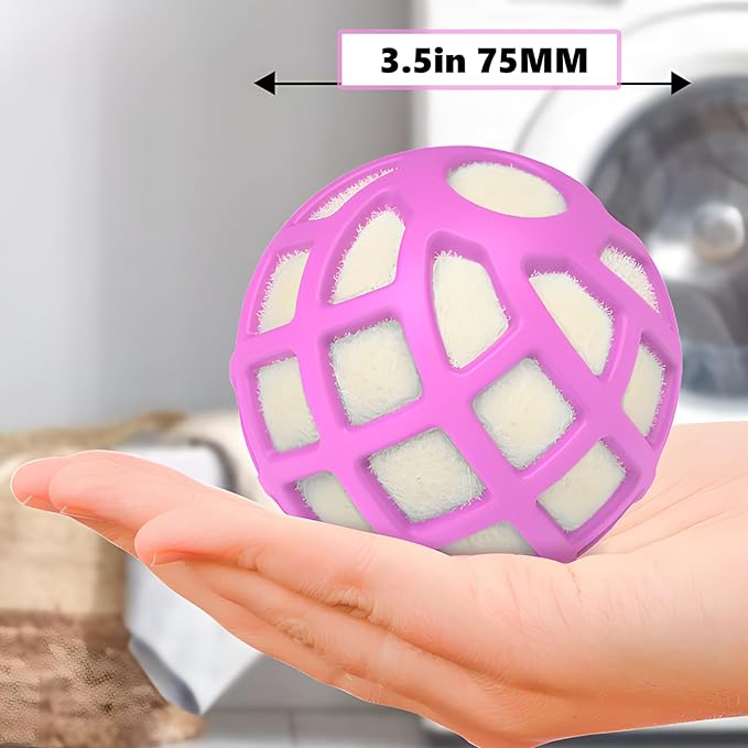 Dryer Balls – Patented Silicone Guard, Natural Wool Core, Super Anti-Tangle & Saves Drying Time, Reduces Static & Noise, Natural Fabric Softener, XL 3" Pack of 3