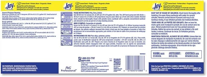 Joy Dishwashing Liquid, Lemon, One Gallon Bottle