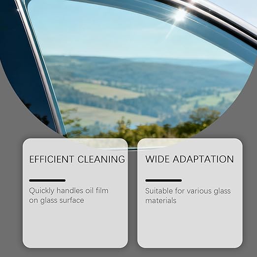 Q4 Glass Cleaner,Ogas Glass Emulsion,Glass Emulsion Cleaner-Professional Windshield Purification Paste for Car & Home-Deep Cleaning for Stubborn Water Spots,Grease,and Dust (2pc)