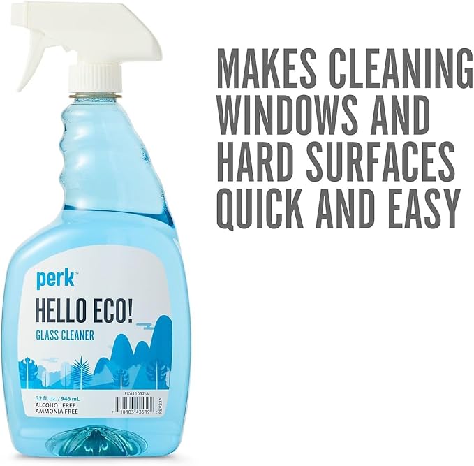 Sustainable Earth Citrus Glass Cleaning Spray, 32 oz Bottles, 12/Carton — Ammonia‑Free Streak‑Free Glass & Surface Cleaner