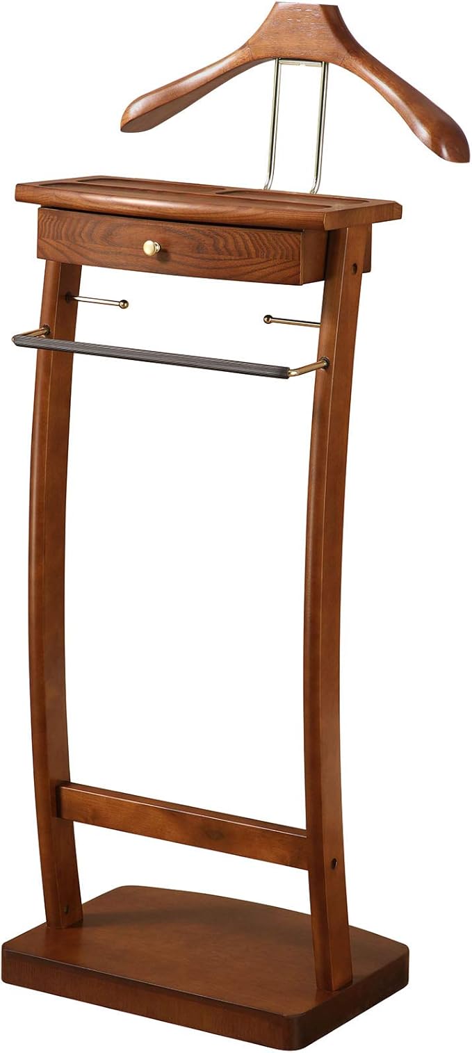 Proman Products Kingsman Valet Stand, Medium Walnut