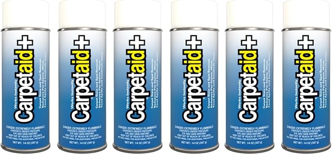 Carpet Aid Spot and Stain Remover, pH Balanced Cleaner for Carpets, Rugs, and Upholstery – Removes Oil, Grease, Ink, Coffee, Pet Urine, and Lipstick