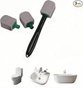 Pumice Toilet Bowl Cleaning Stone with Handle, Replaceable Heads, Natural Pumice Scrubber for Hard Water Stains, Multi-Surface Safe, 9.5 Inch, 3 Refills Included