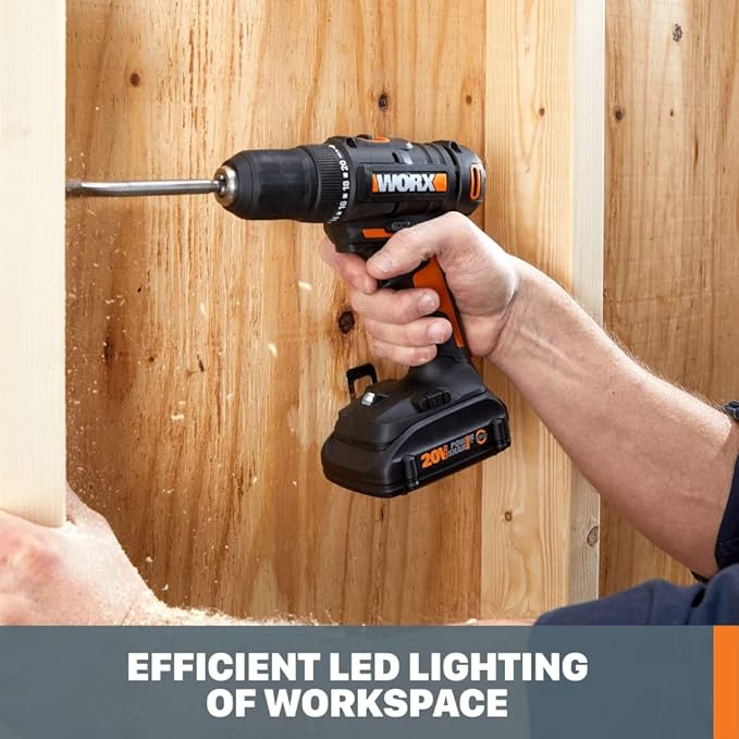 Worx WX108L 20V 1/2" Cordless Drill Driver Power Share - (Batteries & Charger Included)