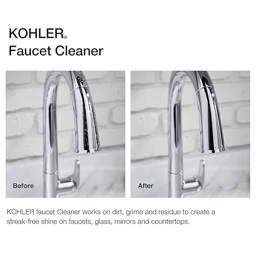KOHLER K-EC23723-NA Faucet Cleaner, Kitchen and Bathroom Cleaner, 28 FL Oz (Pack of 2)