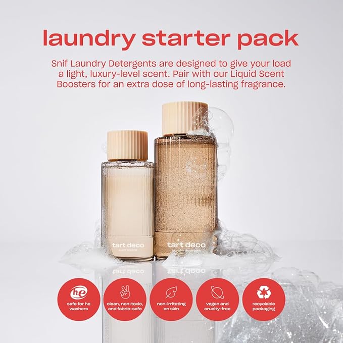 Snif Tart Deco Scent Booster, Juicy, Sophisticated Cherry Scent, 25 Loads, Non-Irritating to Skin, Clean, Non-Toxic, Vegan, Cruelty Free, 8.5oz