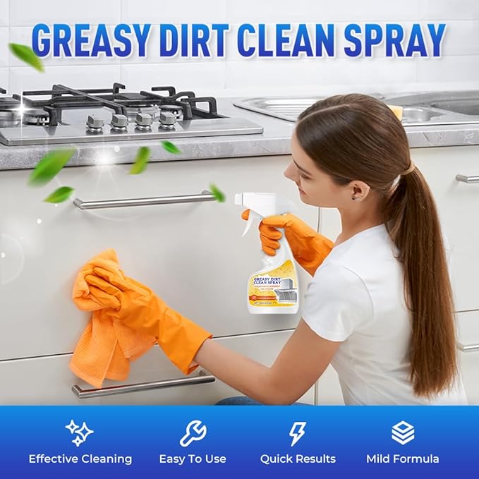 Multifunctional Powerful Kitchen Foam Cleaner, 2026 New All-Purpose Oil Stain Cleaning Spray, 120ml/4Fl.oz Oven Cleaner Heavy Duty (2)