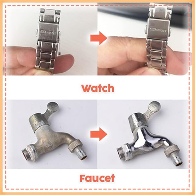 Instashine Metal Polish Cream, Ultimate Metal Polish Cream, Metal Cleaner and Rust Remover, Multifunctional Rust Cleaner for Jewelry, Stainless Steel, Ceramic (2)