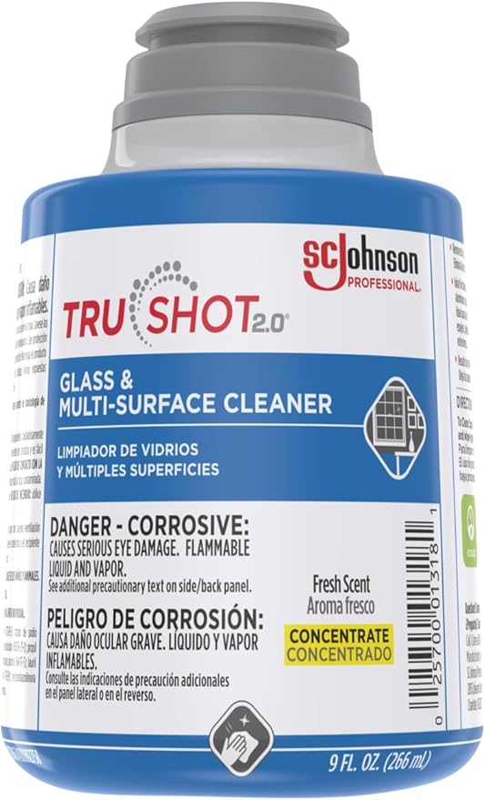 TRUSHOT 2.0 MULTI-SURFACE & GLASS CLEANER 9OZ, 4 PACK