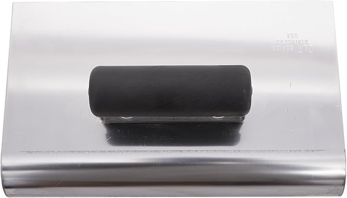 MARSHALLTOWN QLT Stainless Steel Hand Edgers, Plastic Handle, 254mm Length, 152mm Width, 25mm Radius, 29mm Lip, Made In The USA, CE534SP