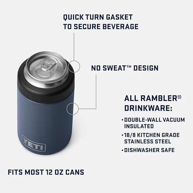 YETI Rambler 12 oz. Colster Can Insulator for Standard Size Cans, Royal Blue