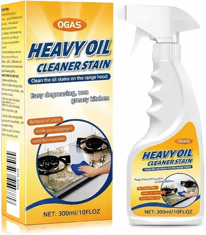 Stainless Steel Cleaner, Kitchen Appliances Cleaning Spray Remove Dirt, Grime, and Grease for Oven, Microwave, stove top Cleaning Heavy-Duty Degreaser-10Fl.Oz