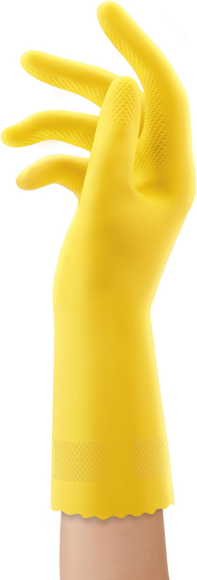 PLAYTEX HandSaver Rubber Gloves for Kitchen and Household Cleaning (6 Pairs)