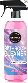 Gefanly Bathroom Cleaner, Gefanly Powerful Pink Bathroom Cleaner Spray, Heavy Duty All Purpose Bathrooms Descaler Foam Cleaners, Gentle Formula, for Tub Floor Tile,Showers,Bathtubs, Glass Surfaces