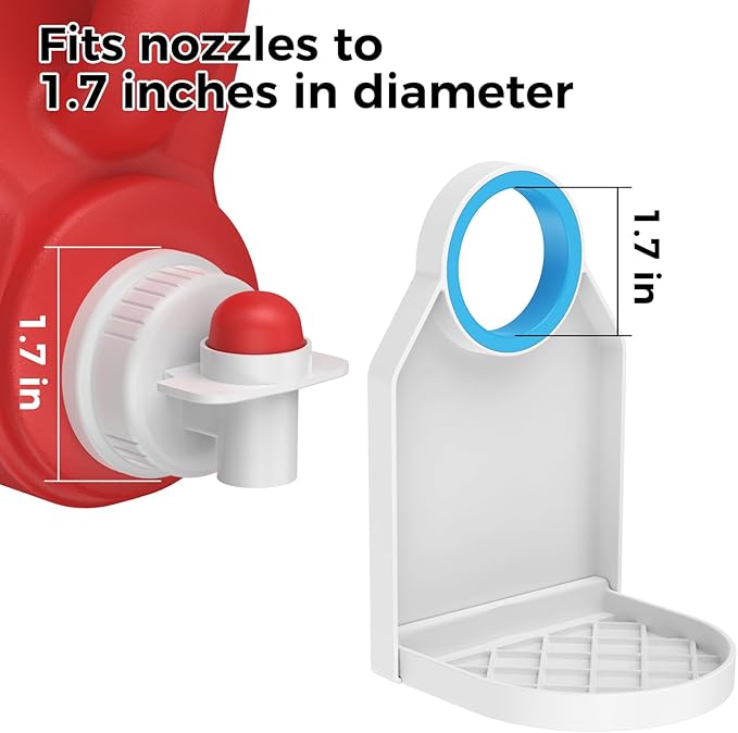KMOUANTS Laundry Detergent dispenser Cup Holder,Nozzle Upgraded Labor-Saving Switch Easily No More runny or Messy Laundry Detergent, Laundry Cup Holder and drip Tray room organization and storage