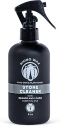 Soapstone Spray Cleaner - Safely Clean Soap Stone, Slate, Granite, Quartz, Marble, Concrete - Food Safe - Natural Ingredients - Fresh Orange & Lemon Scent Eliminates Odors - Made in USA