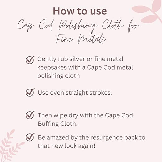 (Qty 2) of Cape Cod Polishing Metal Tin Bundle for Fine Metals | Each Tin Contains (12) 4X6 Polishing Cloths | (1) 12x12 Buffing Cloth | (1) Pair of Nitrile Gloves