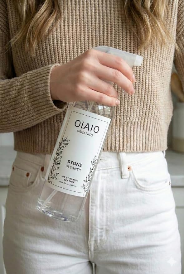 Non-Toxic Glass Cleaner - 100% Natural Organic Ingredients that Truly Perform - 24oz - Light Coconut & Bergamot Scent